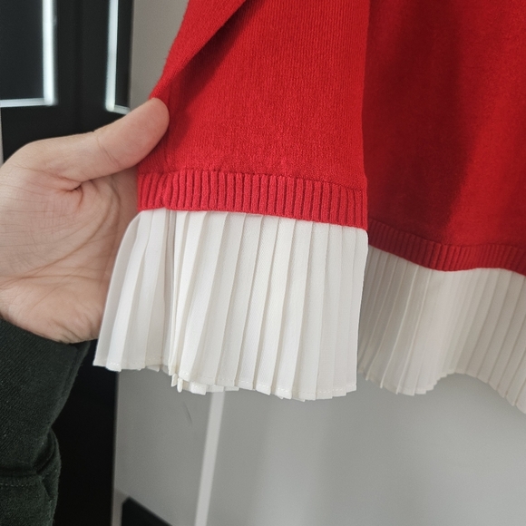 Milano Red Sweater with White Accents - Picture 2 of 6